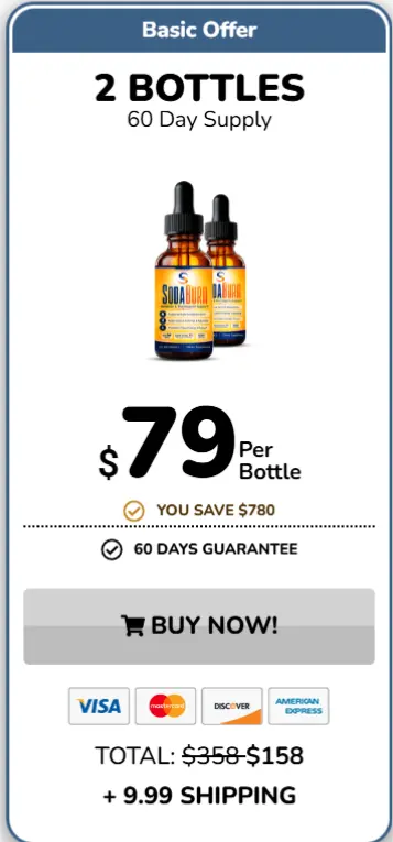 SodaBurn order 2 bottle